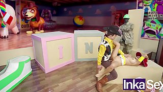 Buzz Lightyear And Woody Tag Bo Peep In A Toy Story Sex Parody