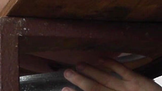 Tatjana Peeing in the Slave's Mouth and Instructing the Subgirl to Do the Same