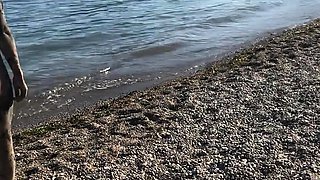 Massive juggs brunette fatty strips and jerks solo