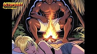 White Wife Sucks Huge Black Cock While Cuckold Husband Watches – Cartoon Porn Story