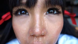 LittleSubGirl - Schoolgirl Cutie Sucks Amp Takes Facial