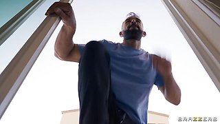 Reverse cowgirl pose fuck with an interracial hottie Lulu Chu