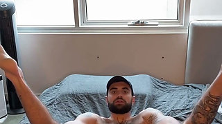 Hunk Fucking Dildo in Multiple Positions