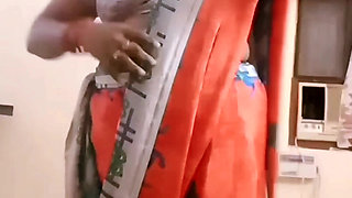 Desi Indian Tamil BBW Wife Latha Nude Body Show Big Boobs Ass Hairy Pussy Saree Tease