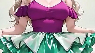 This Gorgeous Anime Beauty Can’t Get Enough - Wild Bedroom Ride Compilation.