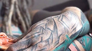 Big Squirt From Tattoo Girl in High Heels - Hard Anal Strech - ATM, Big Dildos, Gape, Prolapse Play