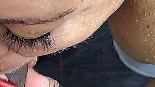 Stepson Fucking His Stepmom's Pussy in the Shower
