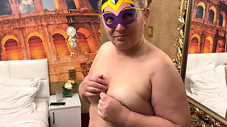 Naked and Wet Zara Charm Enjoying a Hot Hotel Shower