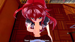 Rias Gremory Sex in the Library - Dxd Ntr Madness Series