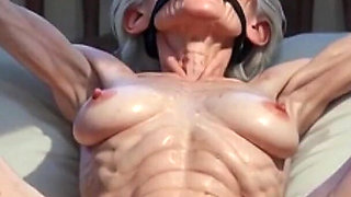 Old Granny Helpless in Bondage - Horny Loose Pussy Craving Fuck