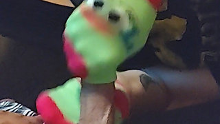 #2 Disney Sockjob Sock Footjob - Chip Sock Job - Cartoon Sock Handjob Cum
