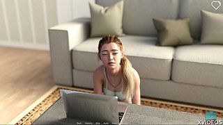 3D big tits whore: Blowjob, Doggy  Babe Porn