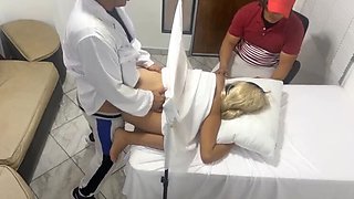 Japanese Doctor Shelina in Erotic Medical Exam Cheats with Married Woman & Big Ass - NTR