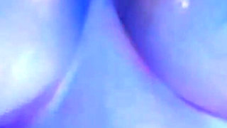 Oil Titty Tease Strobe Light Slow Motion Bouncing Dropping Boobs