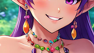 Ai Generated Nude Art - Cartoon Nude Adult Woman Eating Sapote