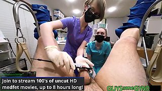 Cum Clinic Extraction #14 - Nurse Azra Iahmir Uses Deep Throat on Virgin Nurse Luci Starr