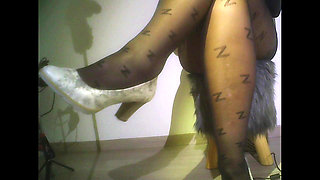 Shoe Dangling in Pantyhose