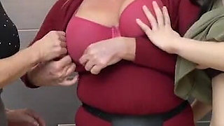 Lesbian granny threesome with ass licking and a teen babe
