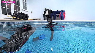 Vintage Mask & 8mm Wetsuit Underwater Scuba Bliss
