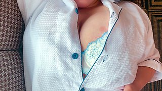 Amateur juice and big boobs