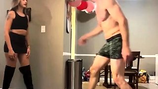 Goddess Ellen - Mixed Wrestling Ballbusting