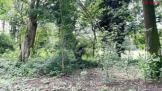 Fucked and Cumshot in the Park with Stranger