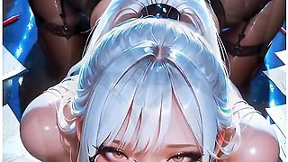 Dominant Office Boss After Hours You Work, She Commands. Ai Generated