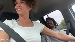 Stepmom Risky Outdoor Blowjob Before Therapy With Big Cock