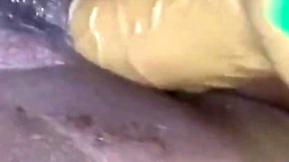 Close up Dildo Anal Masturbation