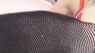 Sluty Asian Scene-4_sexy Japanese Brunette in Latex Lingerie Getting Her Hairy Pussy Fucked