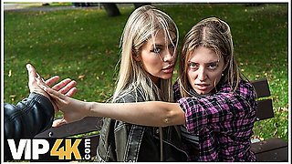 Hot And Playful Blonde Zlata Shine Is Cheating On Her Gf With A Big Boss