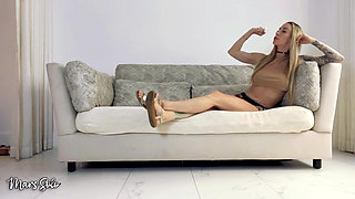 Foot Slave Training - Mars Solo Teaches Island Boy Where He Belongs, Beneath Her Feet with Foot Gagging, Foot Worship, and Foot