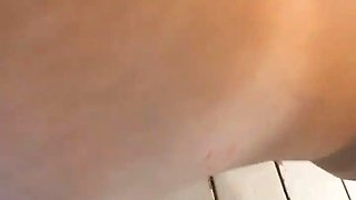 Violets solo pre shower messing around Dancing and riding spanking