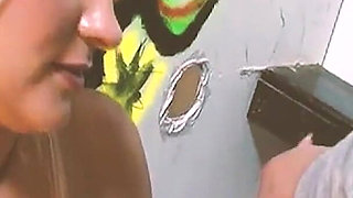 Fucking in Places Scene-2_blonde with a Big Ass in Lingerie Enjoys Sex in a Public Bathroom