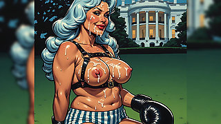 Cum Covered Fitness Babes Art