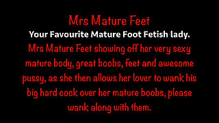 Mrs Mature Feet Wanking Her Friend While Both Naked 446