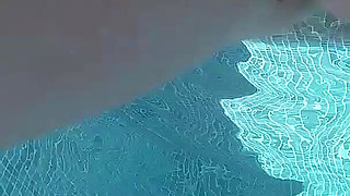 Sex in the Pool in Greece, with a Rambone Dildo and a Big Underwater Cumshot