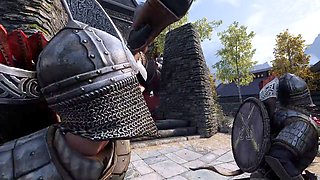 Skyrim mod, giantess feet, muscle girl
