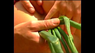 Busty German redhead Astrid Pils in hot outdoor anal orgy