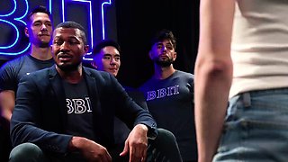 Lucky Banks First Frat Taste Blindfolded And Stripped Naked