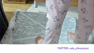 Thong- Big Ass- Turkish Porn- Turkish MILF- Doggy While Cleaning in Pajamas-