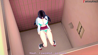 Xenovia Quarta gets caught sucking dick - HS DXD NTR Madness 13