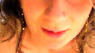 French Amateur Blowjob with European Sandrine