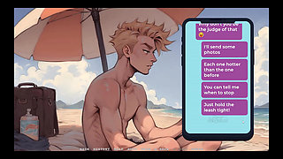 My New Girlfriend Taboo Hentai Game Ep.26 Naughty Step Sisters Going Topless at the Beach!