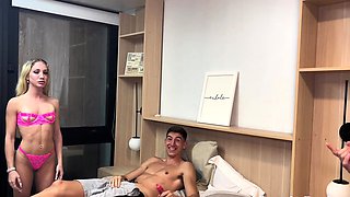 Horny stepbrother wants to fuck a doll that in the end is