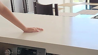 His Stepsister Needs Help with the Washing Machine, He Helps Her Undress and Fucks Her Tight Jeans