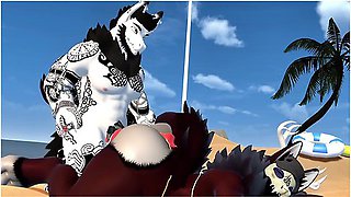 Furry Wendigo Caught On The Beach Vr