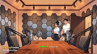 Podcast Host Takes Guest Live on Air - Studio Creampie Hentai - Ai Animation