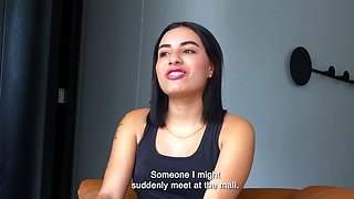 This CUTE flirty LATINA showed up in a bikini