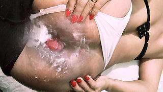 The horny MILF had her ass sodomized and ripped open, leaving her with an incredible anal opening.